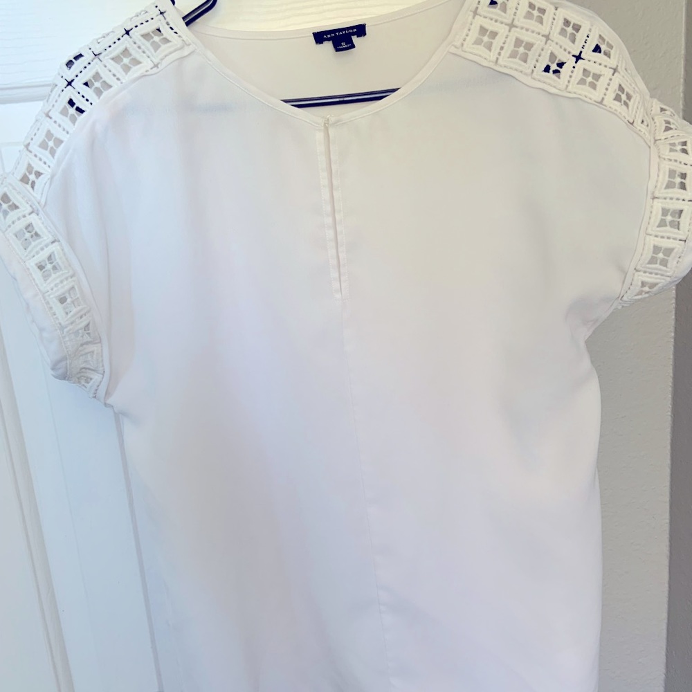 White Ann Taylor Blouse